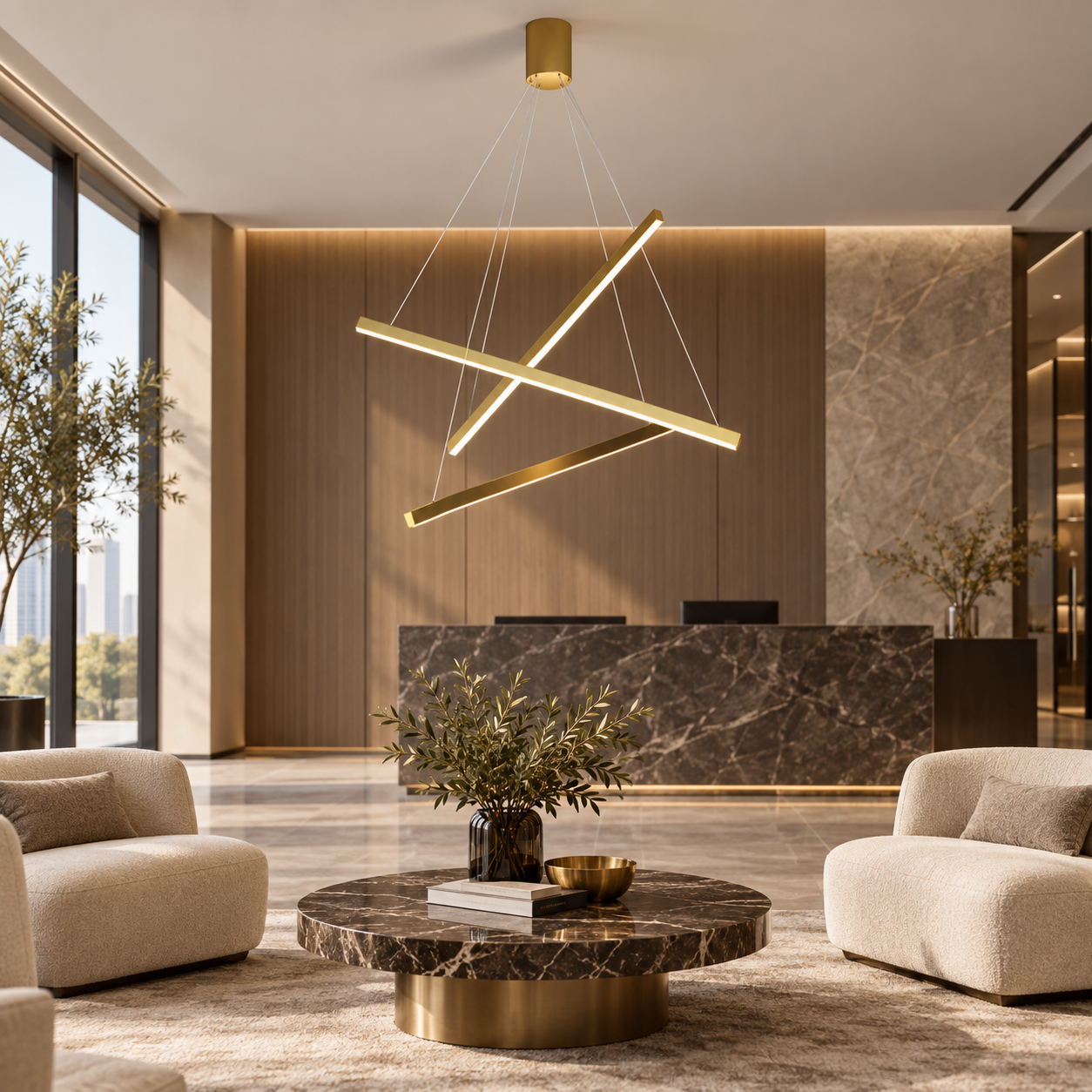 Candelabru LED, 3 Lines Golden Art, Telecomanda Candelabru LED, 3 Lines Golden Art, Telecomanda