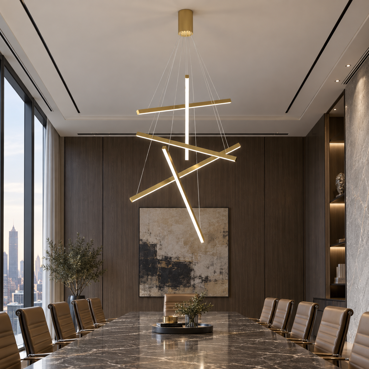 Candelabru LED, 5 Lines Golden Art, Telecomanda Candelabru LED, 5 Lines Golden Art, Telecomanda