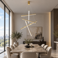 Candelabru LED, 5 Lines Golden Art, Telecomanda