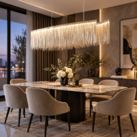 Candelabru LED 64W Dining Elegant Rain