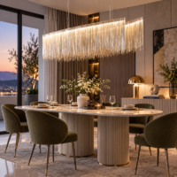 Candelabru LED 64W Dining Elegant Rain