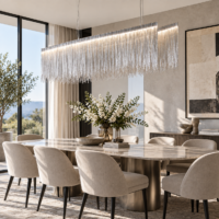 Candelabru LED 64W Dining Elegant Rain