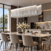 Candelabru LED 64W Dining Elegant Rain