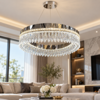 Candelabru LED Celestial Rings, 55cm
