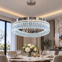 Candelabru LED Celestial Rings, 55cm