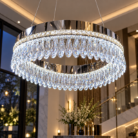 Candelabru LED Celestial Rings, 55cm