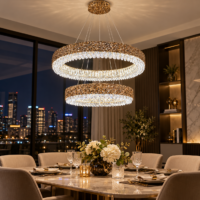 Candelabru LED Luxor Ring Duo, 60x40 cm