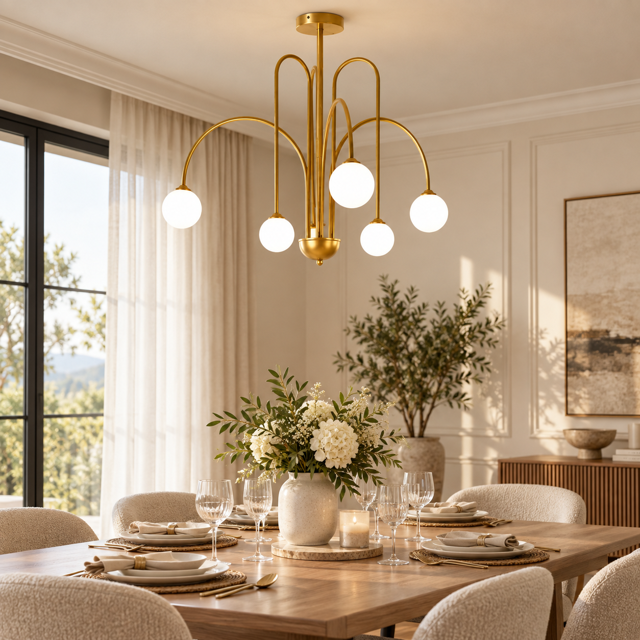 Candelabru Moon Rain Globes, 75x60 cm Candelabru Moon Rain Globes, 75x60 cm