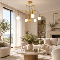 Candelabru Moon Rain Globes, 75x60 cm