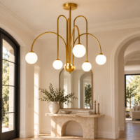 Candelabru Moon Rain Globes, 75x60 cm