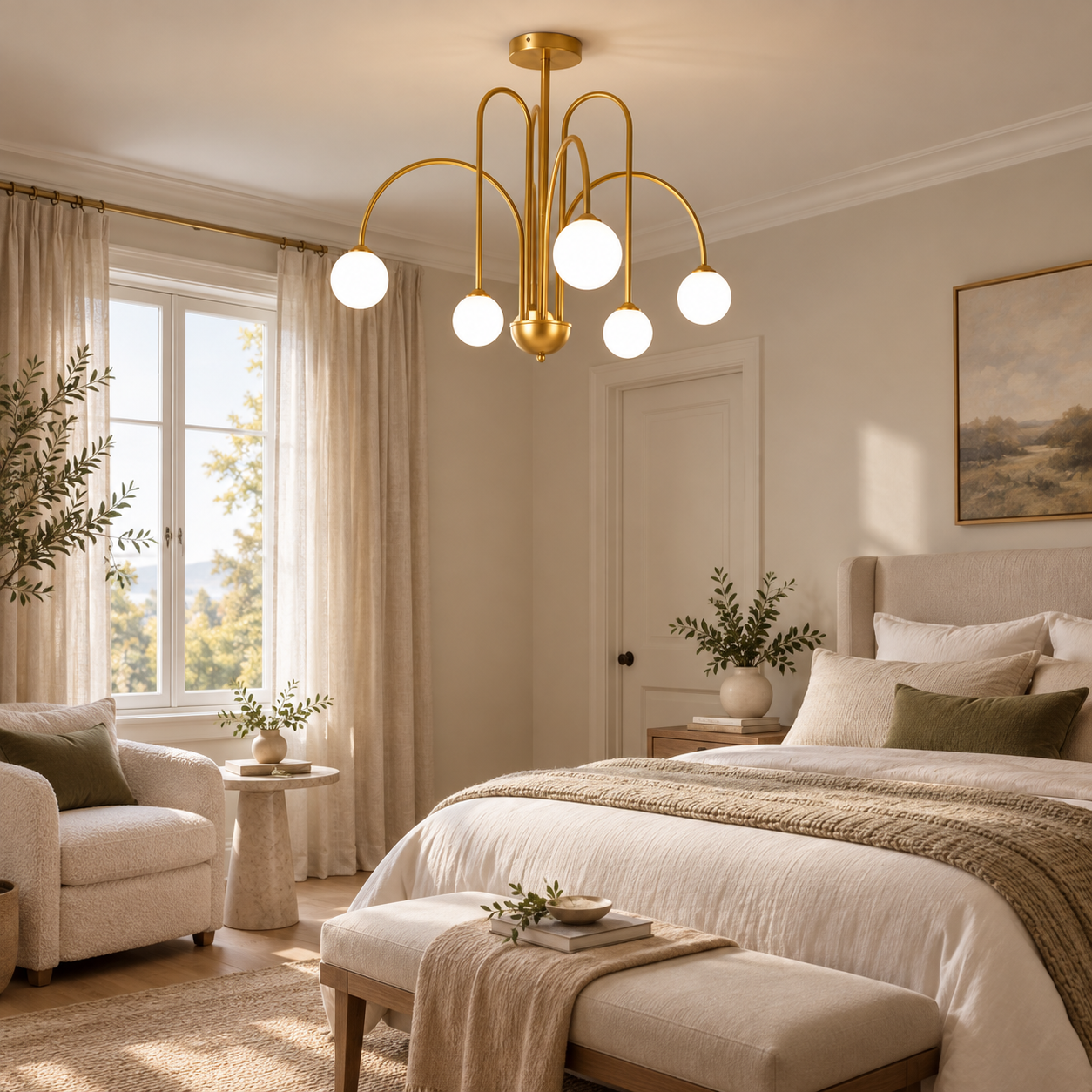 Candelabru Moon Rain Globes, 75x60 cm Candelabru Moon Rain Globes, 75x60 cm