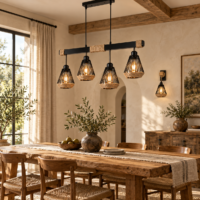 Candelabru Retro Rope Hexagonal 4