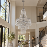 Candelabru Royal Diamond, Argintiu, 60x100 cm