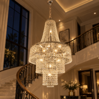 Candelabru Royal Diamond, Argintiu, 60x100 cm