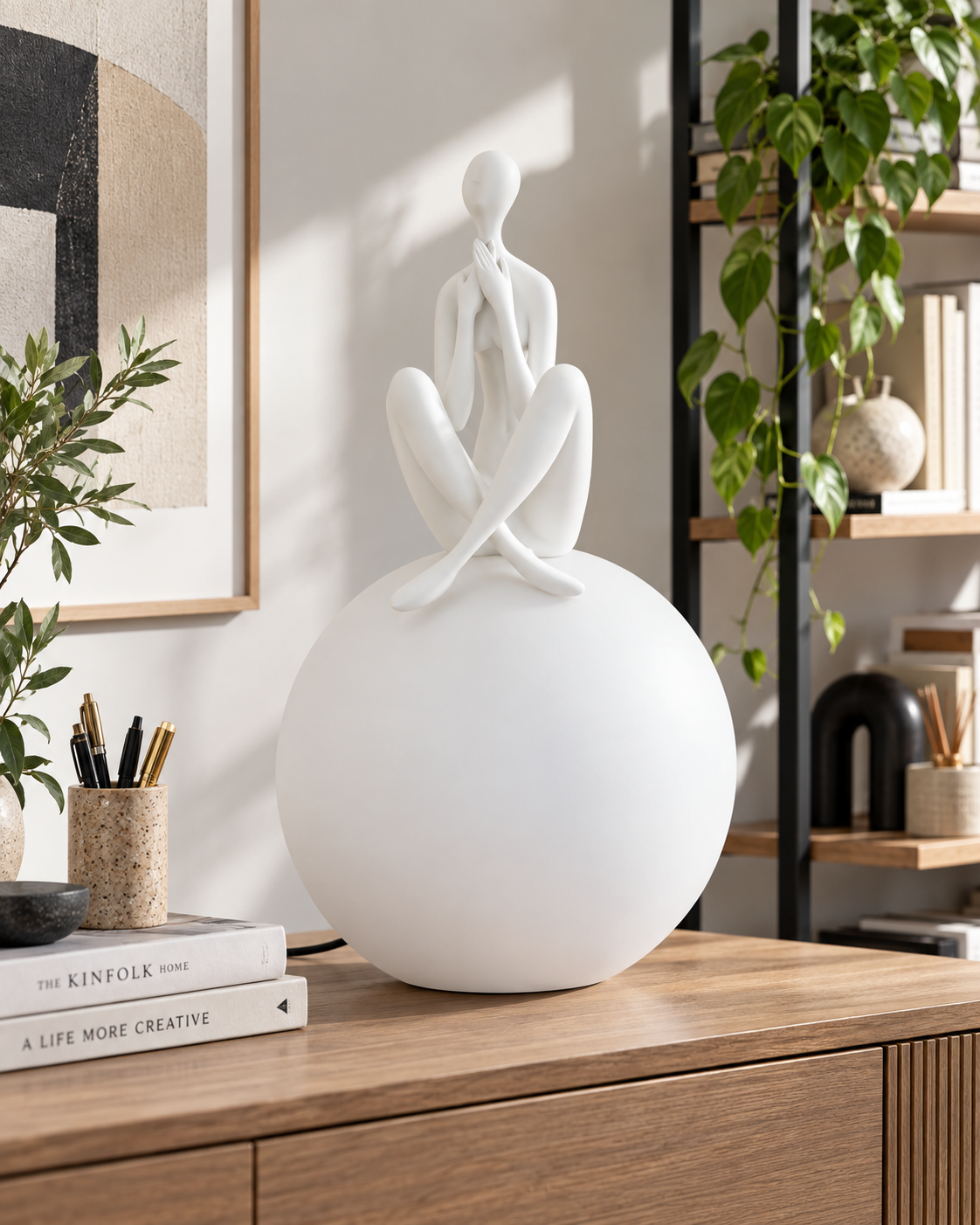 Figurina LED Moon Dreamer Alb Figurina LED Moon Dreamer Alb