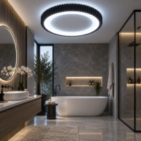 Lustra Baie Rondo Black