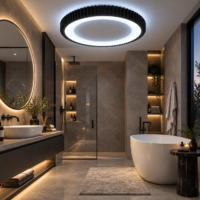 Lustra Baie Rondo Black