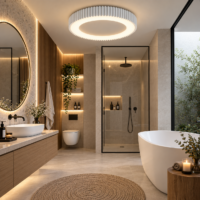 Lustra Baie Rondo White