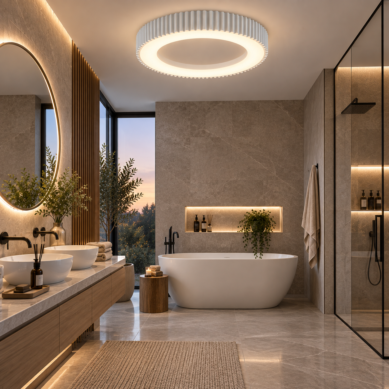 Lustra Baie Rondo White Lustra Baie Rondo White