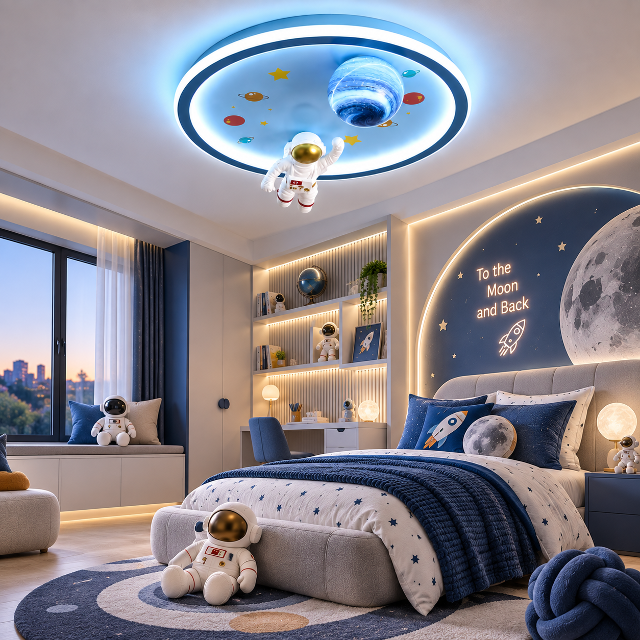 Lustra LED 120W Astronaut Gems Lustra LED 120W Astronaut Gems