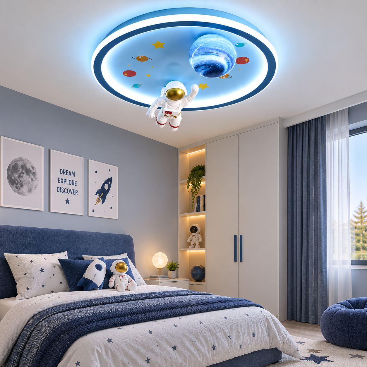 Lustra LED 120W Astronaut Gems Lustra LED 120W Astronaut Gems