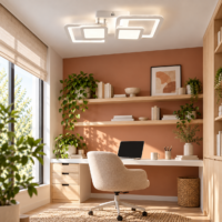 Lustra LED 80 W Nexora Alb