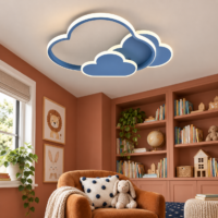 Lustra LED Baieti Cloud Glow, Albastru