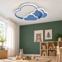 Lustra LED Baieti Cloud Glow, Albastru