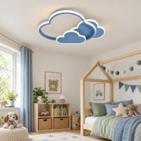 Lustra LED Baieti Cloud Glow, Albastru
