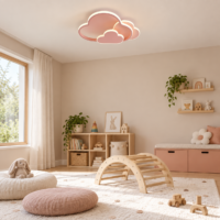 Lustra LED Fetite Cloud Glow, Roz