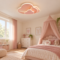 Lustra LED Fetite Cloud Glow, Roz