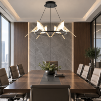 Candelabru LED Golden Birds Circle, 60W