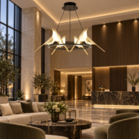 Candelabru LED Golden Birds Circle, 60W