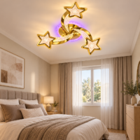 Lustra LED Magic Stars Glam 3 Auriu Lucios