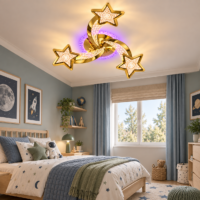 Lustra LED Magic Stars Glam 3 Auriu Lucios
