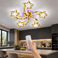 Lustra LED Magic Stars Glam 5 Auriu Lucios