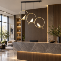 Candelabru Led Circle 3 Birds, 30W