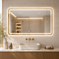 Oglinda LED, Rama Aurie,  100x70cm, LDPBG-1170 RF