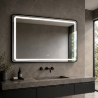 Oglinda LED, Rama Aurie, 100x80cm, LDPBG-1080 RF