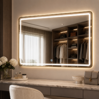 Oglinda LED, Rama Aurie, 120x80 cm, LDPBG-1280 RF