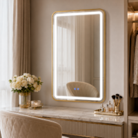 Oglinda LED, Rama Aurie, 50x100 cm, LDPBG-5010 RF