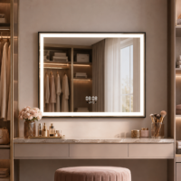 Oglinda LED, Rama Neagra, 60x80cm, LDP9055BK RF