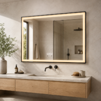 Oglinda LED, Rama Neagra, 60x80cm, LDP9055BK RF