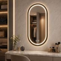Oglinda LED, Rama Neagra, 60x80cm, LDPCB-6080 RF