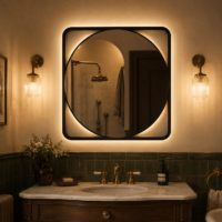 Oglinda LED, Rama Neagra, 70cm, LDPEB-70-1 RF