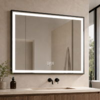 Oglinda LED, Rama Neagra, 80x60cm, LDP9208BK RF