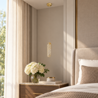 Pendul LED Gold Diamond Halo
