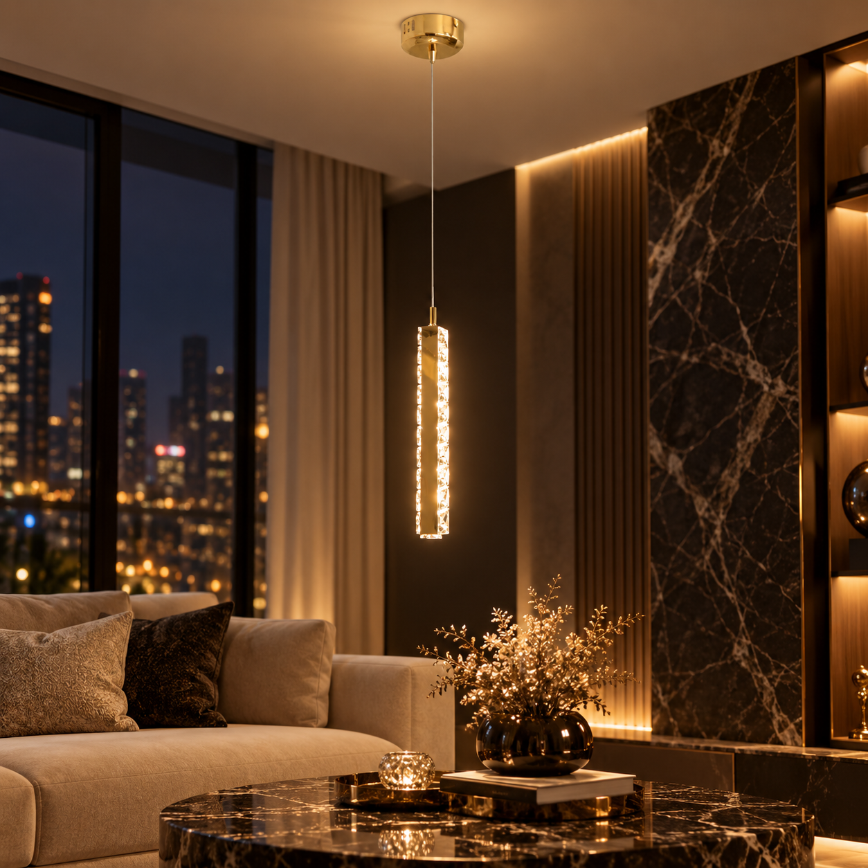 Pendul LED Golden Diamond Pendul LED Golden Diamond