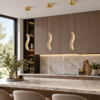 Pendul LED Golden Wave