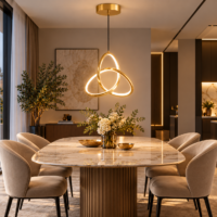 Pendul LED Infinity Gold